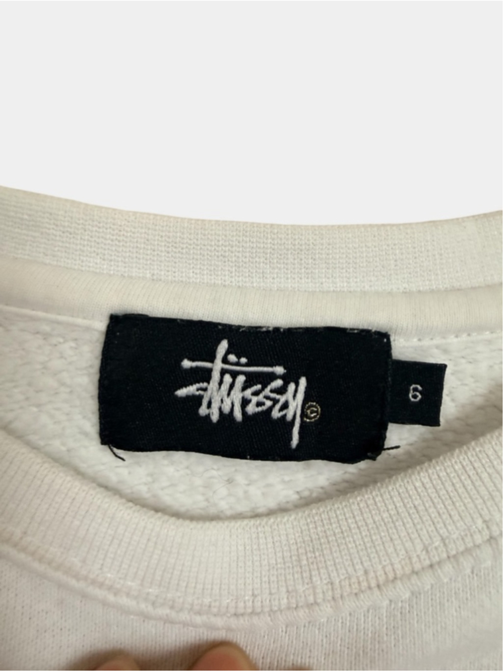 STUSSY New York International Fleeced Crewneck, Casual Streetwear, Sz 6 - Picture 15 of 16